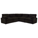 Collins 5-piece Modular Power Reclining Sectional Chocolate Brown