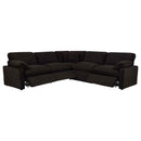 Collins 5-piece Modular Power Reclining Sectional Chocolate Brown