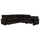 Collins 5-piece Modular Power Reclining Sectional Chocolate Brown