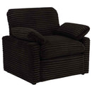 Collins Upholstered Power Recliner Chair Chocolate Brown