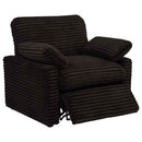 Collins Upholstered Power Recliner Chair Chocolate Brown