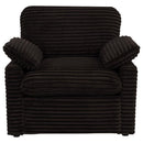 Collins Upholstered Power Recliner Chair Chocolate Brown
