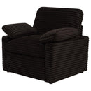 Collins Upholstered Power Recliner Chair Chocolate Brown