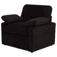 Collins Upholstered Power Recliner Chair Chocolate Brown