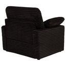 Collins Upholstered Power Recliner Chair Chocolate Brown