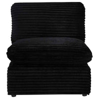 Collins Modular Armless Chair Black