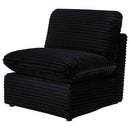 Collins Modular Armless Chair Black