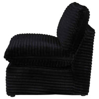 Collins Modular Armless Chair Black