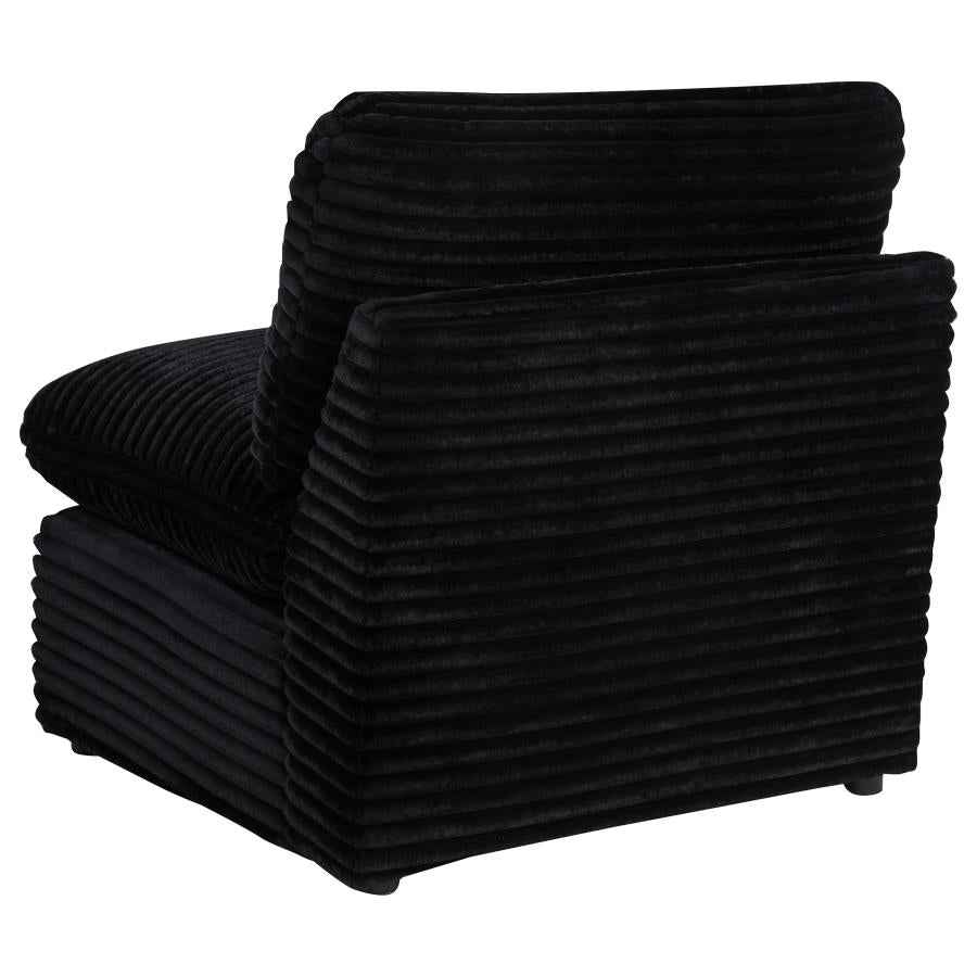 Collins Modular Armless Chair Black