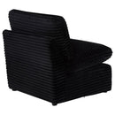 Collins Modular Armless Chair Black