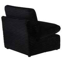 Collins Modular Armless Chair Black