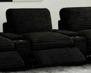 Collins Modular Power Armless Recliner Black
