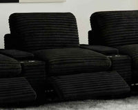 Collins Modular Power Armless Recliner Black