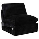 Collins Modular Power Armless Recliner Black