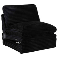 Collins Modular Power Armless Recliner Black