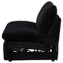 Collins Modular Power Armless Recliner Black