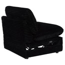 Collins Modular Power Armless Recliner Black