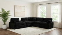 Collins Modular Power Armless Recliner Black