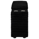Collins Upholstered Modular Storage Console Black
