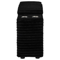 Collins Upholstered Modular Storage Console Black