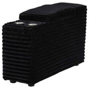 Collins Upholstered Modular Storage Console Black