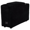 Collins Upholstered Modular Storage Console Black
