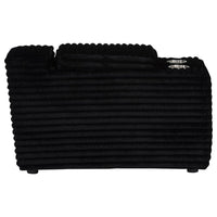 Collins Upholstered Modular Storage Console Black