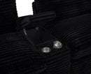 Collins Upholstered Modular Storage Console Black