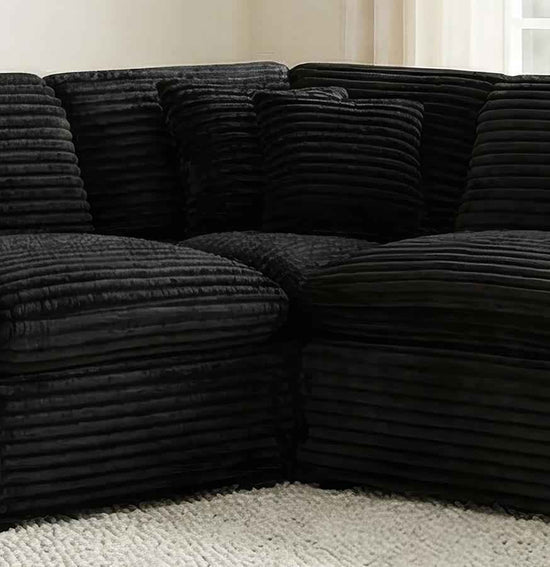 Collins Modular Corner Chair Black