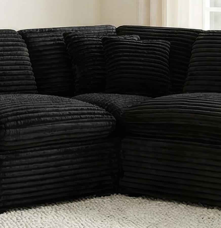 Collins Modular Corner Chair Black