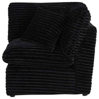 Collins Modular Corner Chair Black