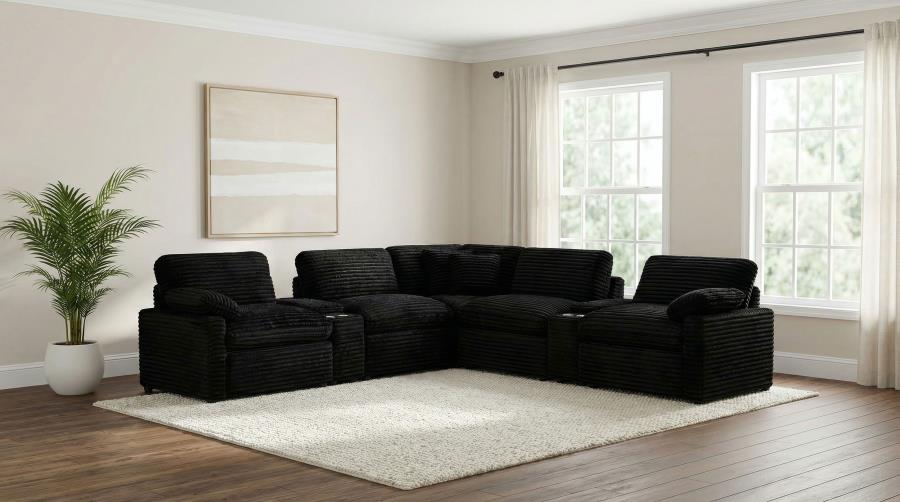 Collins Modular Corner Chair Black
