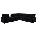 Collins 6-piece Modular Power Reclining Sectional Black