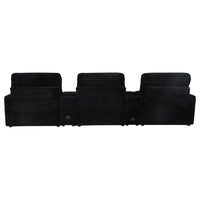 Collins 5-Piece Power Reclining Home Theater Seating Black