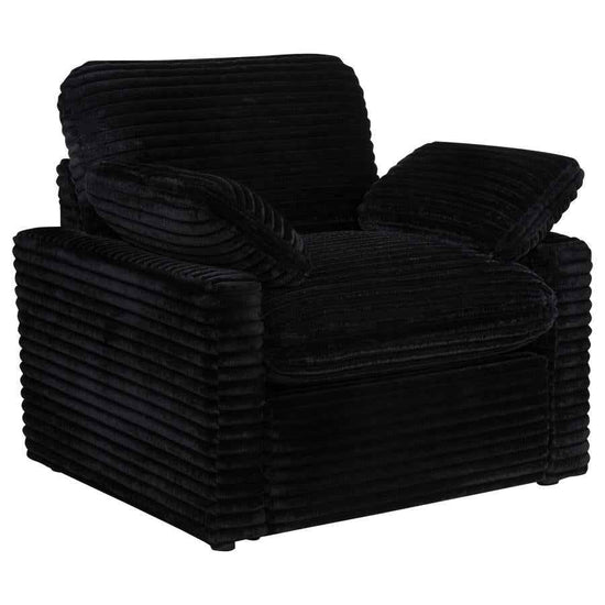 Collins Upholstered Power Recliner Chair Black