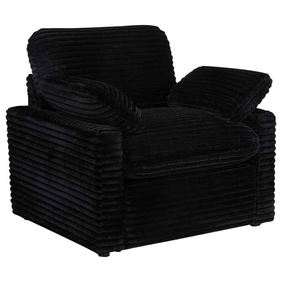 Collins Upholstered Power Recliner Chair Black