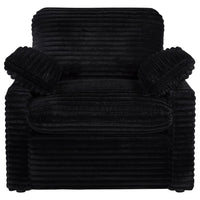 Collins Upholstered Power Recliner Chair Black