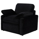 Collins Upholstered Power Recliner Chair Black