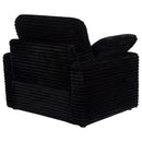 Collins Upholstered Power Recliner Chair Black