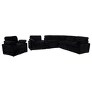 Collins Upholstered Power Recliner Chair Black