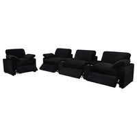 Collins Upholstered Power Recliner Chair Black