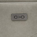 Adler Upholstered Power Swivel Glider Recliner Greige
