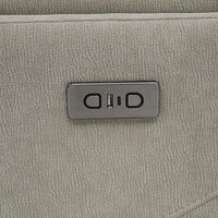 Adler Upholstered Power Swivel Glider Recliner Greige