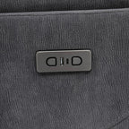 Home & Sleep Outlet - Adler Upholstered Power Swivel Glider Recliner Charcoal Grey