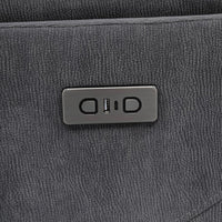 Adler Upholstered Power Swivel Glider Recliner Charcoal Grey