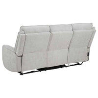 Sylmar 2-piece Chenille Power Reclining Sofa Set Dove Grey