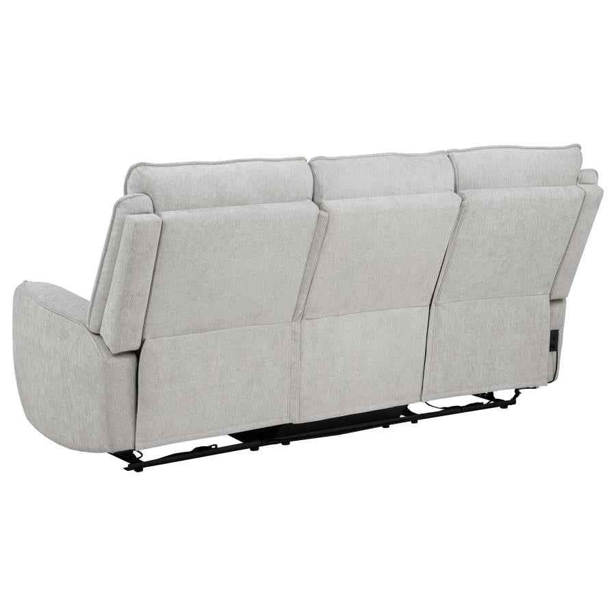 Sylmar 2-piece Chenille Power Reclining Sofa Set Dove Grey