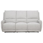 Home & Sleep Outlet - Sylmar Chenille Upholstered Power Reclining Sofa Dove Grey