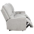 Sylmar Chenille Upholstered Power Reclining Sofa Dove Grey