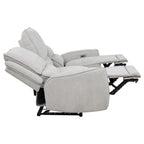 Home & Sleep Outlet - Sylmar Chenille Upholstered Power Reclining Sofa Dove Grey
